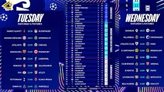 REAL MADRID 1-2 MAN CITY - INTER 0-1 LIVERPOOL (UEFA CHAMPIONS LEAGUE MATCHDAY 6 FIXTURES)