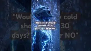 &ldquo;Would you try cold showers for 30 days? ❄️ YES or NO&rdquo;  #coldshowerchallenge #coldshowers