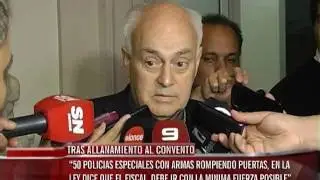 Monseñor Puiggari hablo sobre el convento de Carmelitas de Nogoyá