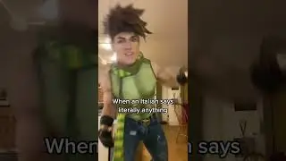 JOJO WHEN AN ITALIAN SAYS LITERALLY ANYTHING | JOSEPH JOESTAR COSPLAY #SHORTS