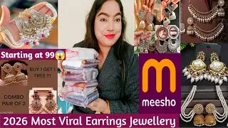 Meesho 2026 Most Viral Earrings Jewellery Haul |  Starting At Rs 99 😱| Akku Lifestyles Vlogs 
