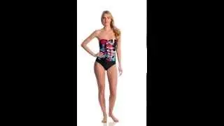 Ceeb Sunset Bandeau One Piece | SwimOutlet.com