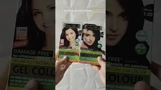Before & After: INDUS VALLEY Gel Hair Colour in Dark Brown Review✨ #notsponsored