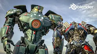 PACIFIC RIM vs TRANSFORMERS | Fan Made Blender Animation