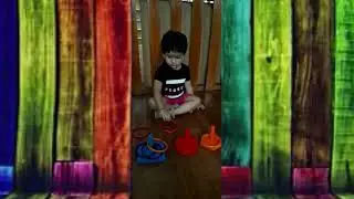 Color recognition activity by Montessori kids in Happy Times Preschool
