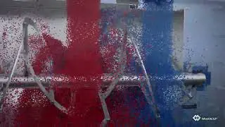 WBR Batch type Ribbon Blenders 3D Animation