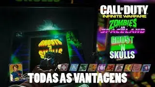 INFINITE WARFARE ZOMBIES - GHOST'N SKULLS - EASTER EGG - TODOS OS PERKS (ZOMBIES IN SPACELAND)