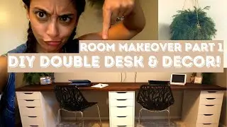 DIY Double Desk-Office/Guest Room Makeover (Part 1)