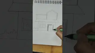 how to draw easy house....#shorts #drawing #easy #trending #house #shortsviral