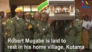 Robert Mugabe buried in rural Zimbabwe village