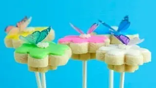 How To Decorate Cookies with Wafer Butterflies, Cookie Bouquet