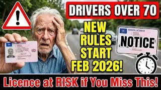 New UK Driving Licence Rules for Over 70s Starting FEB 2026 &ndash; What You MUST Know Now!
