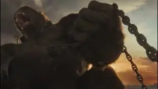 Godzilla vs. Kong| Godzilla meets the Kong fight|Kong breaking the chain