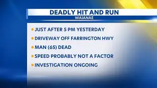 Waianae hit-and-run leaves 65-year-old man dead; police seek driver