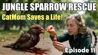 CatMomAdventure  Episode 11 Sparrow Rescue  Saves a life #catmomadventure #rescue