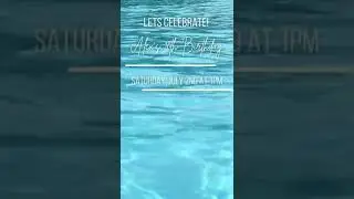 POOL PARTY BIRTHDAY VIDEO INVITATION