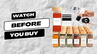 Savvy & Sorted Glass Spice Jars with Label |  What To Know Before Buying