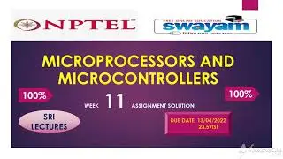 💥 🔥100%🔥 💥 WEEK 11💥  MICROPROCESSORS AND MICROCONTROLLERS ASSIGNMENT SOLUTION🔥🔥💥