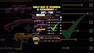 Free Fire Auto Headshot Sensitivity ⚙️✅ OB52 Update Best Sensitivity Setting🔥#shorts