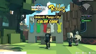 The Sandbox Alpha Season 3 Rabbids: Unblock Plunga City QUEST #3 - COLOR CODE