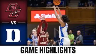 Boston College vs. Duke Game Highlights | 2025-26 ACC Women's Basketball