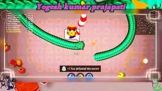 Worms zone io worms zone magic game play snake game saamp wala game Yogesh Kumar Prajapati #gaming 🐍