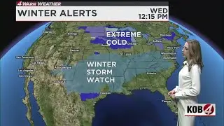 Winter storm latest: Watch area now includes Albuquerque