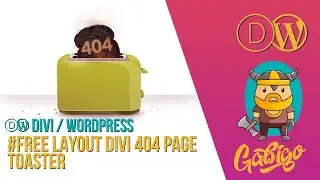 Divi free layout 404 page Toaster (template divi offert)