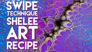 66. Shelee Art Swipe technique with Cell Activator Floetrol - Recipe in the description