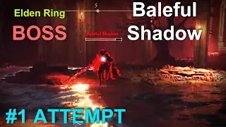 Elden Ring Baleful Shadow BOSS Fight at Nokstella Waterfall Basin