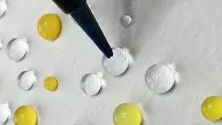 🌈 GOUTTES D'EAU ET PEINTURE - Vidéo satisfaisante - Test - Démo Juste pour le plaisir SABCREATIONS