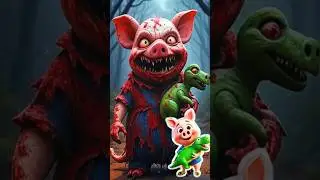 Horror version of Peppa pig family characters. paranormal world #horror #scary​ #creepy​ #dark​