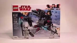 LEGO Star Wars First order specialists battle pack speed build!!!! Set 75197