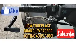 HOW TO REPLACE BRAKE LEVERS FOR KYMCO XCITING 400S AND 400I