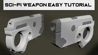 Modeling Tutorial: Sci-fi Weapon in 3ds Max! #3dsmax #zbrush #howto