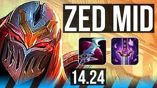 ZED vs GALIO (MID) | KR Diamond | 14.24