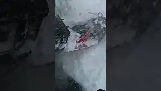 GoPro | Massive Snowmobile Gap Jump 🎬 Andreas Bergmark #Shorts #POV
