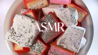 Gym Chalk ASMR | Soft Orange+Pink Dyeing &Crispy Jumbo Chalk Crush | Sleep Aid | Relax | ASMR