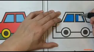 Adult Coloring Therapy - Copy Color:  Car