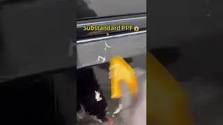 Low-quality PPF removal leaves adhesive residue.#car#Ppf#vinylwrap