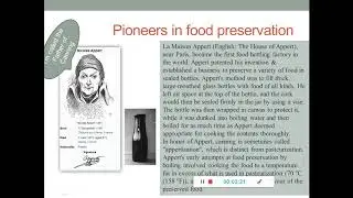 Food preservation -blanching