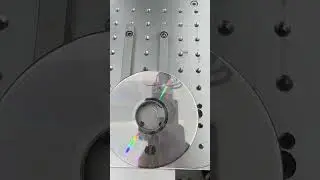 Flawless Logo Engraving on Disc! 🌟 HeatSign UV Laser Marker in Action #PrecisionEngraving #Branding