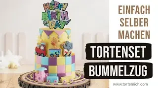 Kindergeburtstag Torte (Lokomotive / Eisenbahn) zum selbermachen für Anfänger