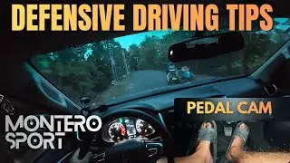 DEFENSIVE DRIVING | MONTERO SPORT 4X4 MANUAL TRANSMISSION | PEDAL CAM