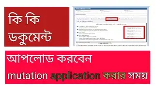 documents upload for mutation application