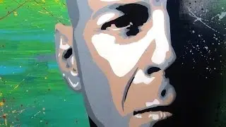 Multi layered Stencil - Bruce Willis! (Die Hard) 2016