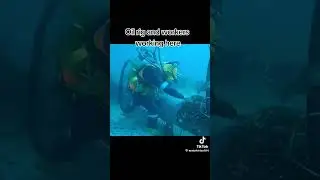 oil rig #tiktok #viral #sea #dangerous #jobs #monster #waves