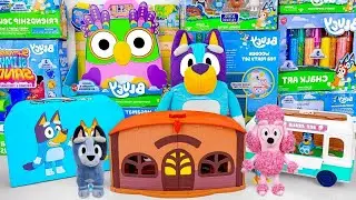 Bluey Toys Collection Unboxing Review 🐾 Mystery Bluey Halloween Vampire Box & Bluey  Toys ASMR