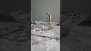 Scuba's New Crystal Glass Wash Basin #aesthetic #reflection #Glass #washbasin #bathroomdesign #home