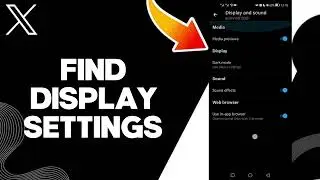 How To Find Display Settings On X Twitter App